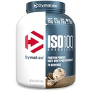 Dymatiser la poudre de protéines de lactosérum ISO100, les cookies et la crème, 25g de protéines, 5 livres, 5,5g BCAA, moins de 120cal., sans gluten, 1g de gras, 1g de sucre, 2g de glucides (74 portions)