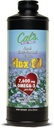 Huile de lin de Cal, graines de lin pressées à froid, riche en acide gras oméga 3, huile de lin non raffinée, supplément liquide d'huile de lin pur pour le soutien des articulations, de la peau et de la santé cardiaque - 32 oz