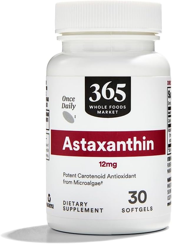 Marché des aliments entiers, Astaxanthine 12mg, 30 ct