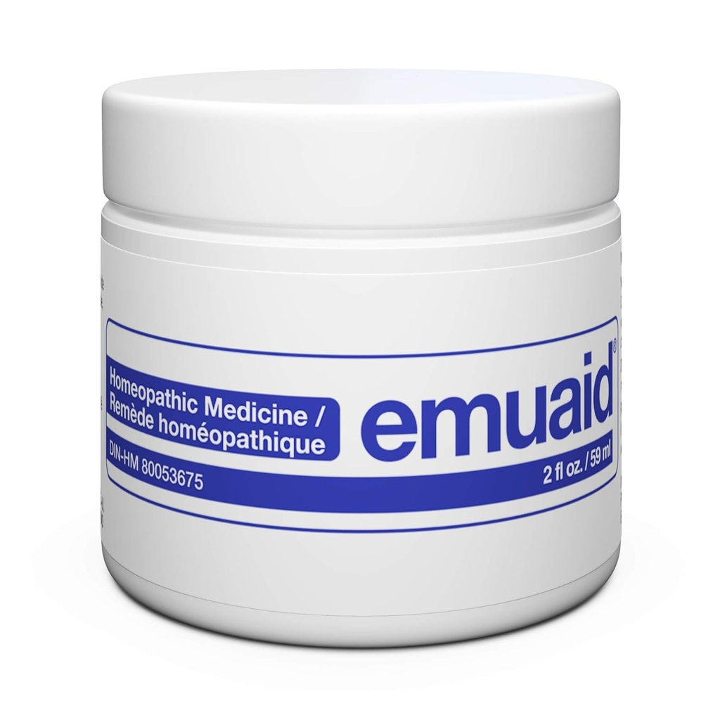 oint émuaid pour l'eczéma et le soulagement du psoriasis, réduit les démangeaisons, douleur, gonflement, traitement de la force régulière pour 100 + conditions de peau, stéroïde et sans produit chimique, adapté pour tous les âges, 2oz