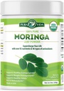 PURA VIDA MORINGA Poudre biologique d'origine unique - Premium 100% Poudre de feuille, USDA Bio Moringa Oleifera, Moringa Poudre de feuille - Parfait pour les smoothies et recettes. 8 oz.