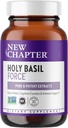 Nouveau chapitre Supplément anti-stress - Force de Basilic Sainte avec Basilic Sainte Supercritique pour support de stress + Support immunitaire + Ingrédients non OGM - Capsules végétariennes, 30 Compte