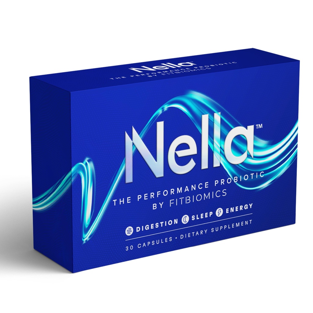 Suppléments de santé Nella Gut pour les femmes et les hommes (30 capsules), Probiotiques pour stimuler l'énergie pour la santé digestive, 3 souches, pilules probiotiques quotidiennes, soutient l'entraînement et la récupération
