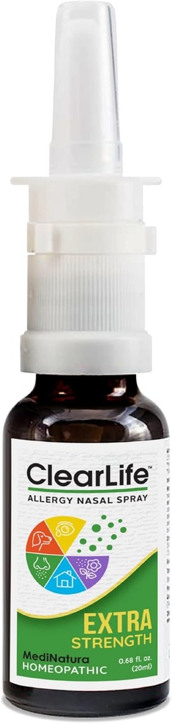 Spray anti-allergie ClearLife pour le soulagement multisymptôme dans toute région - Formule homéopathique - 0.68 Ounce