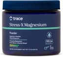 Trace Minerals Stress-X Magnésium, 350mg - Supplément de magnésium en poudre pour soutenir la relaxation et la récupération musculaires - Supplément minéral de soutien au sommeil reposant - L'arôme de lime de citron, 7,9 oz (50 portions)