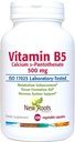 NOUVELLES ROOTS HERBAL Vitamine B5 (500mg) avec Calcium , Vitamine B5 Supplément à l'acide pantothénique (100 Capsules)