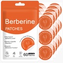 GLP-1 Berberine Patches with L Glutamine, Chromium, Pomegranate and Cinnamon to Multiple Body Parts - 8X Advanced Bioavailable Formula for Hunger Support Suitable for Men & Women - 60Pcs