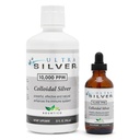 Ultra Silver® Colloidal Silver (10000 PPM), 32 Oz (946mL) (en anglais seulement) Supplément minéral (en anglais seulement) True Colloidal Silver - Bouteille à goutte de 4 oz (Empty) Inclus pour la distribution!