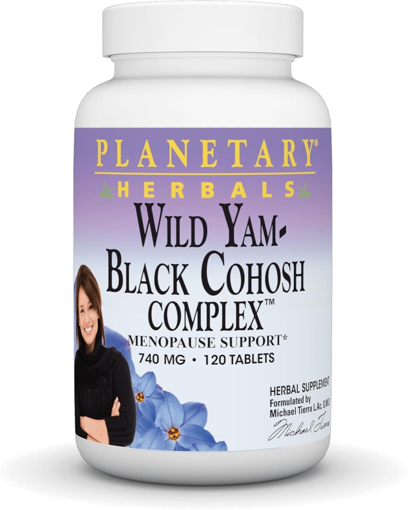 Herbes Planétaires Comprimés complexes Yam-Black Cohosh, 120 comtes