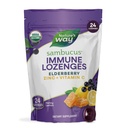 Nature Sambucus Zinc Lozenges avec des baies d'eau et vitamine C, Miel Lemon Flavor, 24 Lozenges