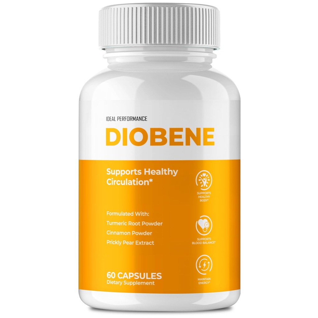 Diobene Capsules, Official Diobene Support Supplement Pills - Maximum Strength, All Natural Healthy Circulation & Stable Levels, Advanced Formula Premium Dio Bene Health Support Reviews (60 Capsules)