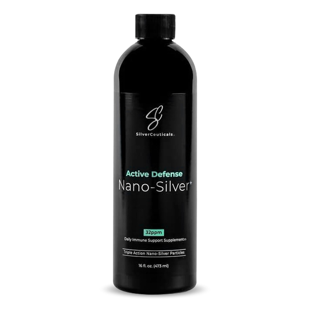 Colloidal Silver w/Nano Technology - 32ppm 16oz - 8X More Effective - Natural Immune Support - Save the Sick Days - Ages 5 & Up - Outperforms Higher PPM Silvers - No Taste & Smell - 3rd Party Tested