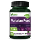 HERBENENERGYflow Valerian Root Powder Capsules, 7-in-1 Herbal Formula with Passion Flower & Chamomile, Plant-Based Capsules, Easy-to-Take Daily Herbal Blend, 90 Count.