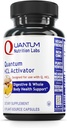 Quantum Nutrition Labs HCL Activator - Supplément enzymatiques digestives de la pepsin pour la fonction digestive optimale pour les hommes et les femmes, faible acide stomachique, absorption nutritive - 90 capsules végétariennes