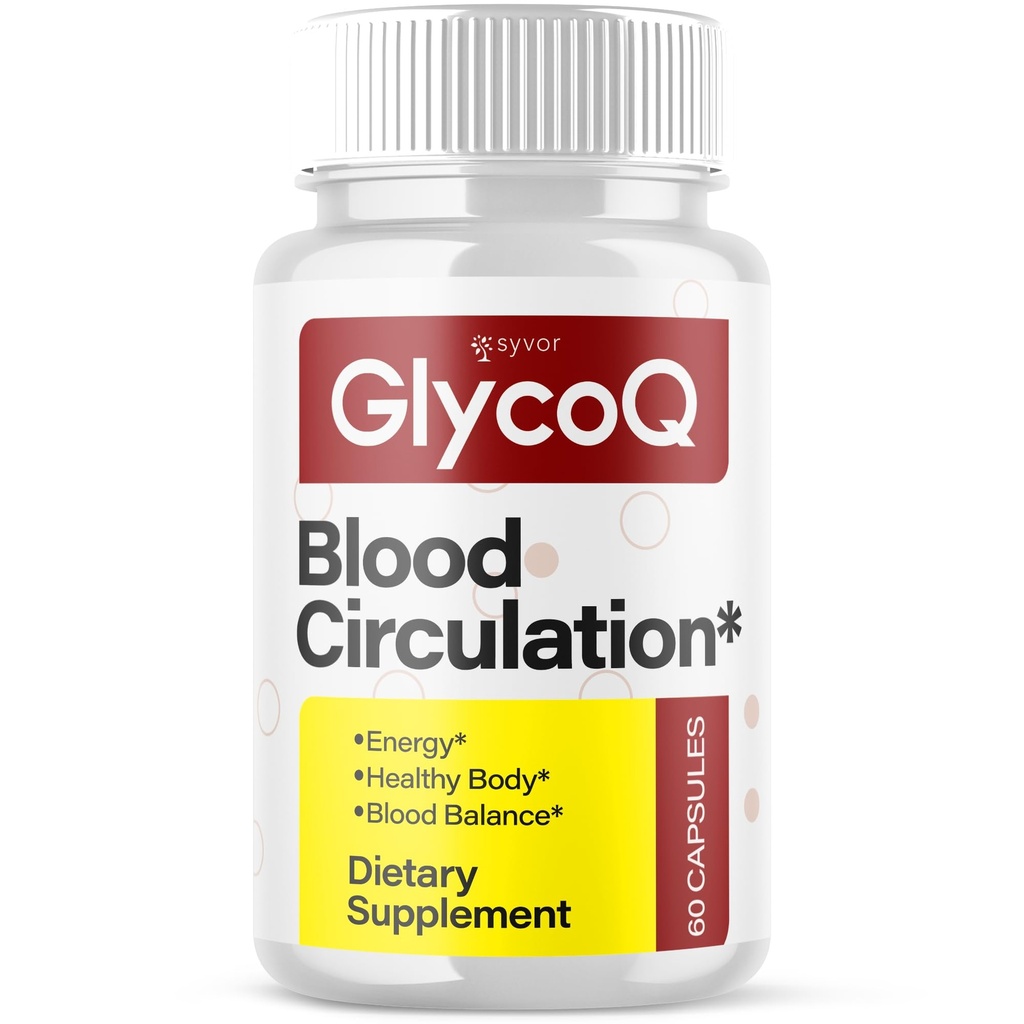 GlycoQ Capsules, Official Glyco Q Blood Health Support Pills With All Natural Ingredients, Advanced Formula Blood Optimizer with Maximum Strength Premium Quality Vitamins for Women & Men (60 Capsules)