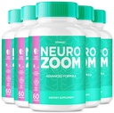 (5 Pack) Neuro Zoom Capsules, Supplement for Enhanced Memory and Brain Health, 300 Ct