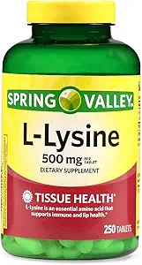 Spring Valley: Dietary Supplement L-Lysine, 250 ct