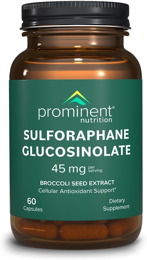 Nutrition principale supplément de glucosinolate de sulforaphane, soutien antioxydant cellulaire, supplément de sulforaphane 45 mg, 30 jours d'approvisionnement - 1 paquet