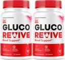 (2 packs) Gluco Revive - GlucoRevive, Gluco Revive Pills, GlucoRevive Support, GlucoRevive Capsules, Gluco Revived Toutes les préparations naturelles Premium, Gluco Revive Pills Reviews, 60 Capsules pendant 2 mois