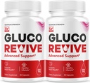 (2 packs) Gluco Revive - GlucoRevive, Gluco Revive Pills, GlucoRevive Support, GlucoRevive Capsules, Gluco Revived Toutes les préparations naturelles Premium, Gluco Revive Pills Reviews, 60 Capsules pendant 2 mois