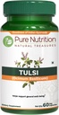 Extrait pur de Nutriton Tulsi 708mg - 60 capsules (Extrait Equiv. à 2585mg Poudre de feuille de basilic) avec Eugénols et acide ursolique.