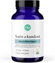 Ora Organic Natural Sleep Aid Supplement Stress Support Calmant le mélange à base de plantes avec de la mélatonine de Tart Cherry - Comprend le citrate de magnésium, la racine valériane et le baume de citron - 1 mois d'approvisionnement, 60 capsules