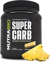 NutraBio Super Carb, Poudre d'hydrate de carbone avec Dextrine à grappes et électrolytes, Poudre de supplément de glucides pour le carburant d'entraînement, la performance et la récupération musculaire, Dextrine cyclique, Ananas, 30 Sv