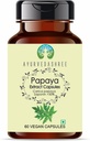 AYURVEDASHREE Papaya Extract 500mg - 60 Vegetarian Capsules | Carica Papaya | All Natural | 100% Vegan | Gluten-Free.
