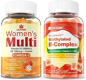 Gommies complexes remplis de vitamine B et Gommies multivitamines pour femmes