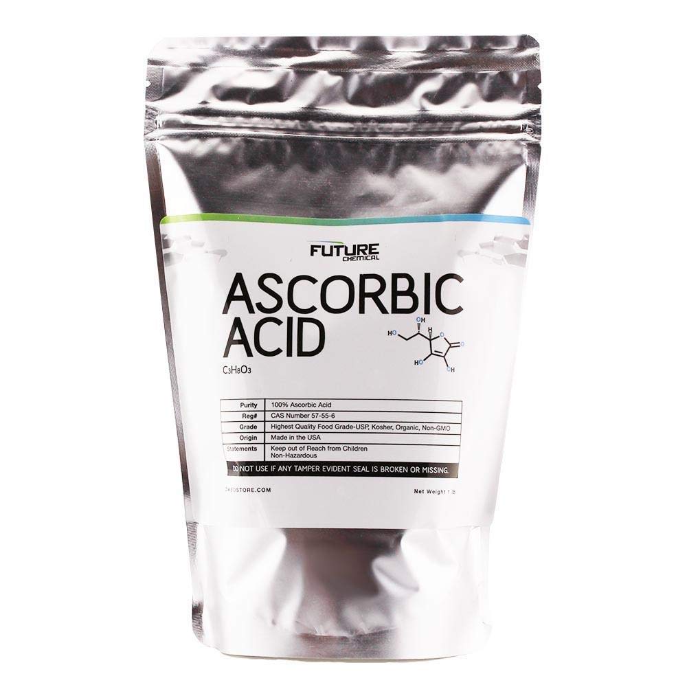 DMSOSTORE L-ASCORBIC Acid (Vitamin C) (1) 1 lb Bag Crystalline Vitamin C USP Grade Non-GMO