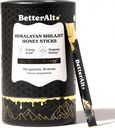 Better Alt Pure Himalayan Shilajit Sticks avec du miel biologique, Safran. Facile à consommer Shilajit. 30 Sticks pour stimuler l'énergie et le soutien immunitaire, 85+ Trace Minerals, 75%+ Acid Fulvic