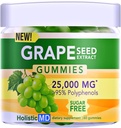 Extrait de graines de raisin Gummies (huile de pépins de raisin) 25 000 mg 50x Original (huile) >95% Polyphénols (huile de pépins de raisin) #1 Gummies de pépins de raisin aux États-Unis (huile de pépins de raisin) Sans sucre (arôme de raisin) 60 ct
