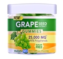 Extrait de graines de raisin Gummies (huile de pépins de raisin) 25 000 mg 50x Original (huile) >95% Polyphénols (huile de pépins de raisin) #1 Gummies de pépins de raisin aux États-Unis (huile de pépins de raisin) Sans sucre (arôme de raisin) 60 ct