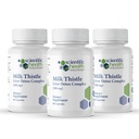Milk Thistle Liver Detox Complex – Clinical-Grade Liver Support Supplement with Turmeric, Dandelion, Beet, Picrorhiza, Black Pepper – Phase I & II Detox – 60 Capsules – Non-GMO (3-Pack)