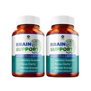1 Body Brain Support Supplement with Alpha GPC and Lion's Mane Extract, 90 Capsules, Twin Pack