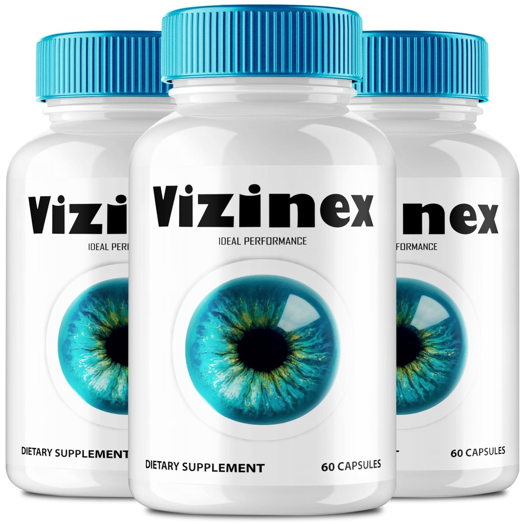 Vizinex Eye Health Supplements Capsules, Official Vizinex Eye Vitamin Pills - Extra Strength All Natural Vizi Nex for Visual Wellness & Crystal Clear Vision, Premium Blend Reviews (3 Pack)