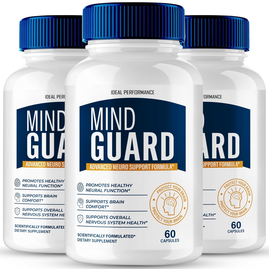 Mind Guard Brain Supplement Capsules, Official MindGuard Brain & Memory Pills, Advanced Nootropic Pills Brain Health Support, All Natural Mind Guard Cognitive Health & Function Reviews (3 Pack)