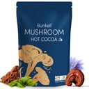 Bunkell Mushroom Hot Cocoa, Adaptogenic Mushroom with Reishi, L-Theanine, Chicory, Melatonin & Glycine, Melatonin, Sleep Hot Cocoa Supplement for Sleep and Stress Support, 25 Servings 1 Pack