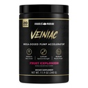 Supplément activateur de pompe musculaire veiniac de guerre anabolique Stimulant pré-entraînement libre avec L-Citrulline, Betaine Anhydre, et ajouté AGMassTM, augmente l'oxyde nitrique*, punch de fruits 20 portions