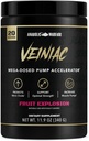 Supplément activateur de pompe musculaire veiniac de guerre anabolique Stimulant pré-entraînement libre avec L-Citrulline, Betaine Anhydre, et ajouté AGMassTM, augmente l'oxyde nitrique*, punch de fruits 20 portions