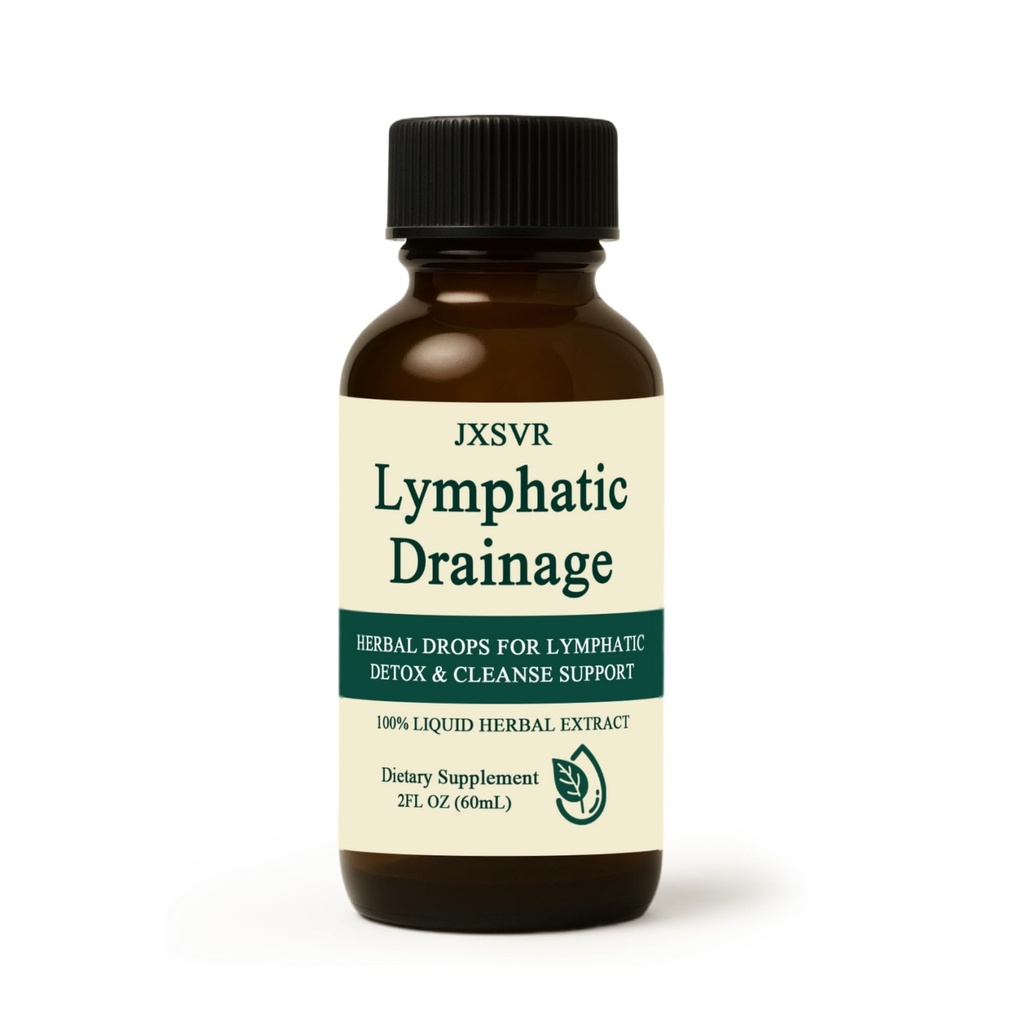 Nuflos Lymphatic Drainage Drops, Lymphatic Drainage Massager& Supplements, 2 Fl. Oz-Herbal Blend-Lymph System Support, Lymphatic Drainage, Immune System & Detox