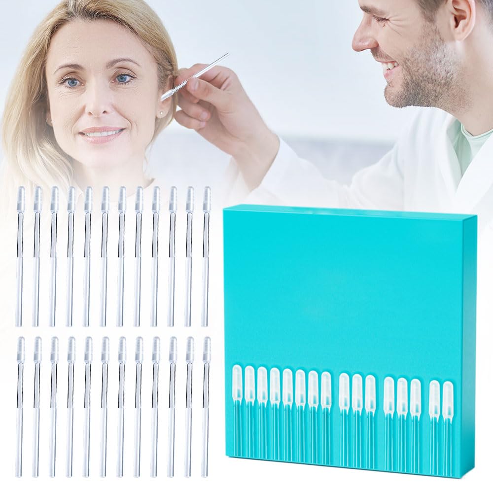 Sticky Ear Cleaning Stick, 2026 Upgraded Reusable Earwax Removal Adhesive Swabs, Ear Cleanner Sticky Pick, Portable Ear Wax Removal Tools for Adults Travel Essentials (Small, 1 Pcs)