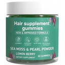 Hair Loss Gummies,Sea Moss Gummies with Vitamin C, Vitamin E, Aloe Vera, Pearl Powder Support Faster Hair Growth,Enhance Nail Elasticity,Promot Radiant Skin,Gluten-Free - 60 Count
