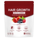 Lumin Hair Growth Gummies | Supports Healthy Hair Growth & Strength, Skin & Nail Care | with Biotin, Collagen & Botanical Extracts | Mixed Berry Flavor | Non-GMO, | 60 Gummies
