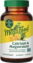 Supplément au calcium MegaFood - Soutien à la santé osseuse et cardiaque - Suppléments au calcium Magnésium pour les femmes et les hommes - Non-OGM - 60 comprimés (20 portions)