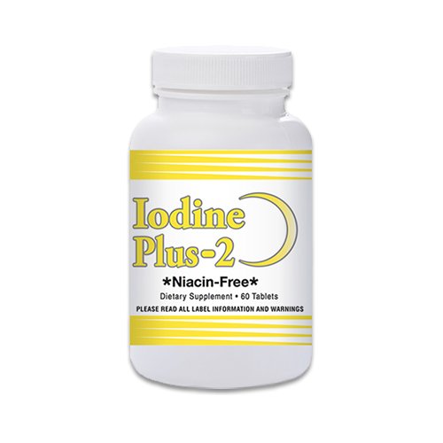 Iodine Plus 2 - Formule officielle de la M.D. thyroïde - 2 mois d'approvisionnement - 60 comprimés - pour support thyroïdien