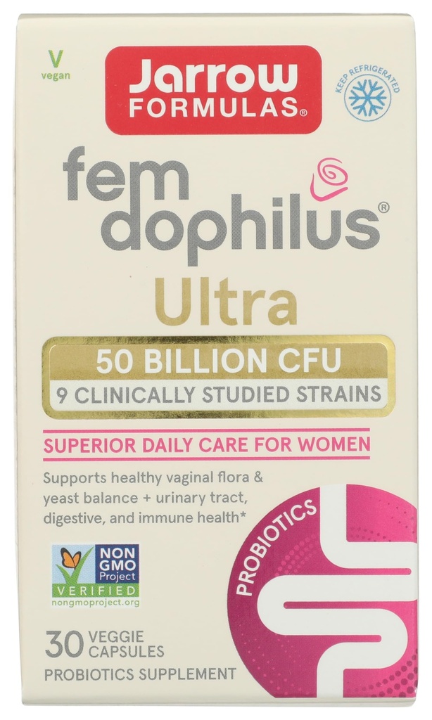 Jarrow Formulas Fem Dohilus Ultra Probiotics, 30 Count