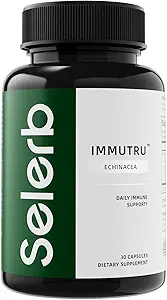 Soutien immunitaire de Selerb avec Echinacea et Zinc- 30 Capsules, sans OGM