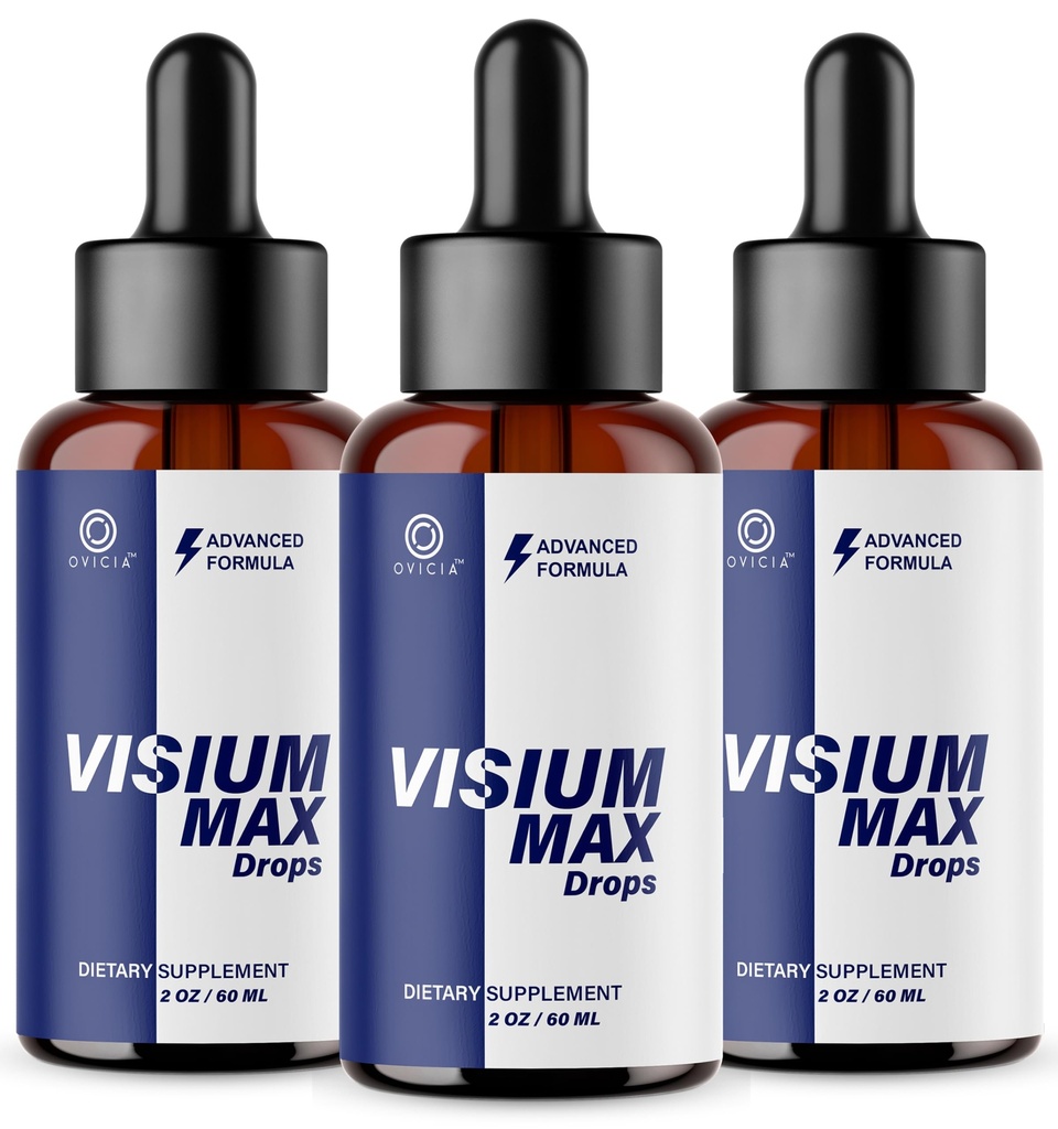 (3 Pack) Visium Max Drops - Visium Max Drops Support Reviews Health Formula Natural Ingredients, VisiumMaxDrops Advanced Daily Premium Liquid Drop for Overall Health & Wellness, 3 Bottles for 3 Months
