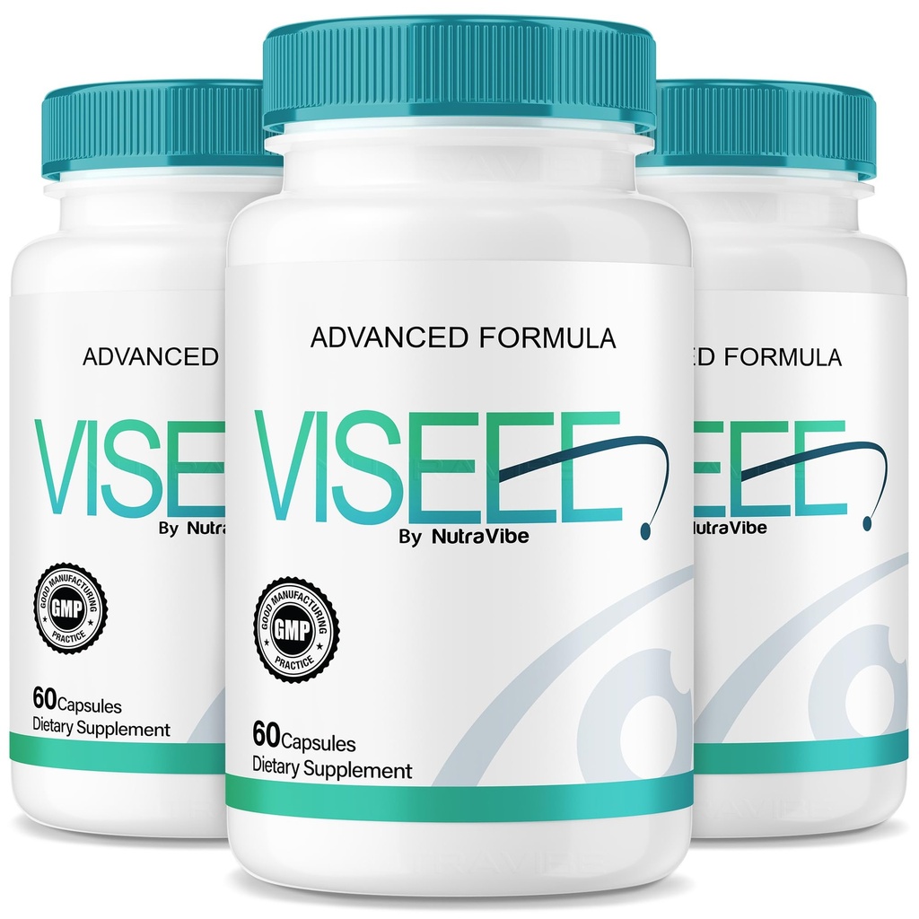 (3 Pack) Viseee Eye Support Capsules – Daily Vision & Focus Formula with Natural Plant-Based Blend for Visual Clarity, Eye Comfort & Screen-Time Support | Easy-to-Swallow Everyday Pills (180 Capsules)